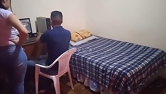 Stepmom Intervenes In My Gaming Session With My Stepsister: Secretive Encounter Caught On Spy Camera