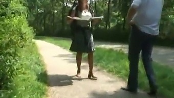 Немската Пума Се Чука В Гората