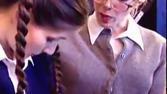 Old And New Lesbians Indulge In Steamy Teacher-Coed Encounter
