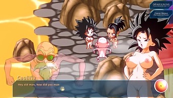 Busty Saayans And Bulma With Natural Big Tits In Kame Paradise Volume 3