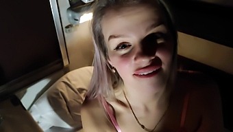 Public Sex On A Train With A Married Amateur