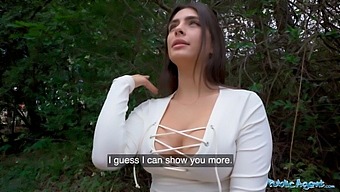 Tru Kait, Public Agent, Takes On A Big Cock Outdoors In The Rain